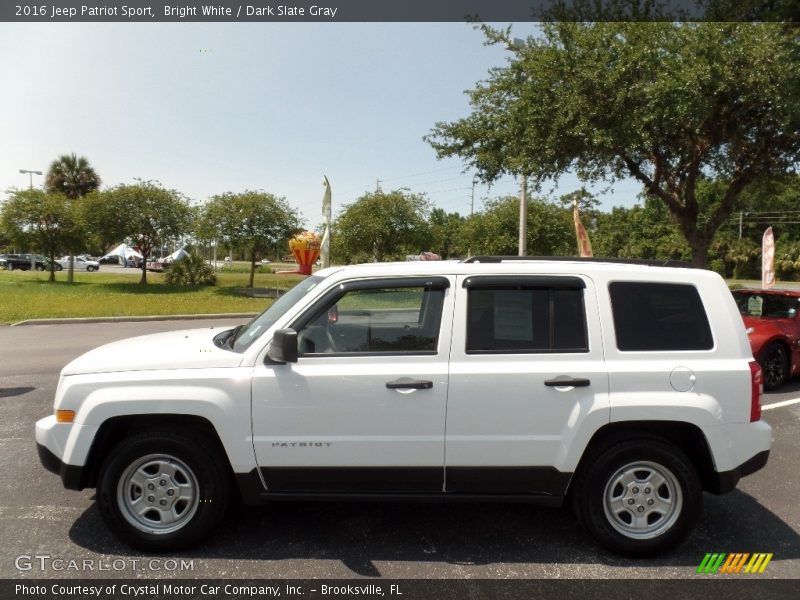 Bright White / Dark Slate Gray 2016 Jeep Patriot Sport