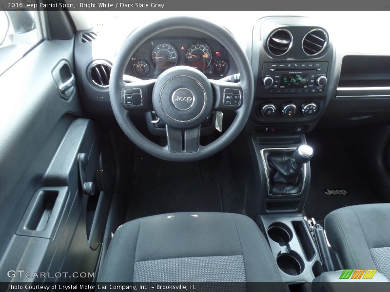 Bright White / Dark Slate Gray 2016 Jeep Patriot Sport
