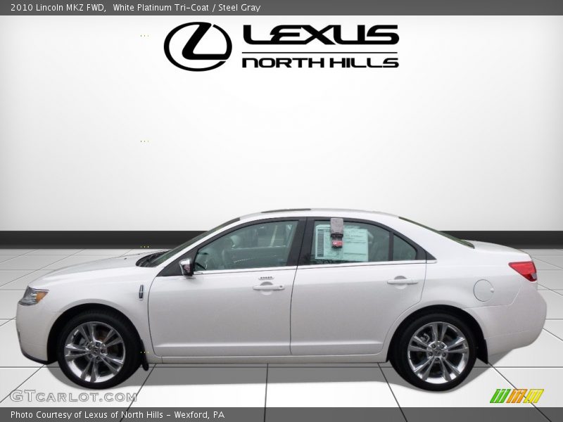 White Platinum Tri-Coat / Steel Gray 2010 Lincoln MKZ FWD