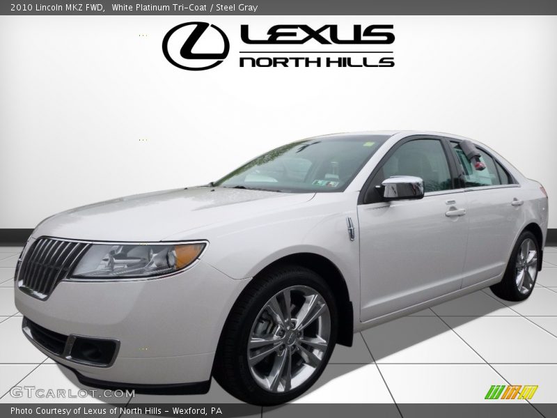 White Platinum Tri-Coat / Steel Gray 2010 Lincoln MKZ FWD