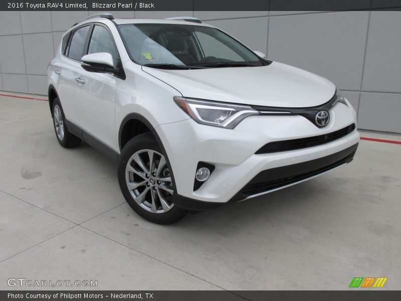 Blizzard Pearl / Black 2016 Toyota RAV4 Limited