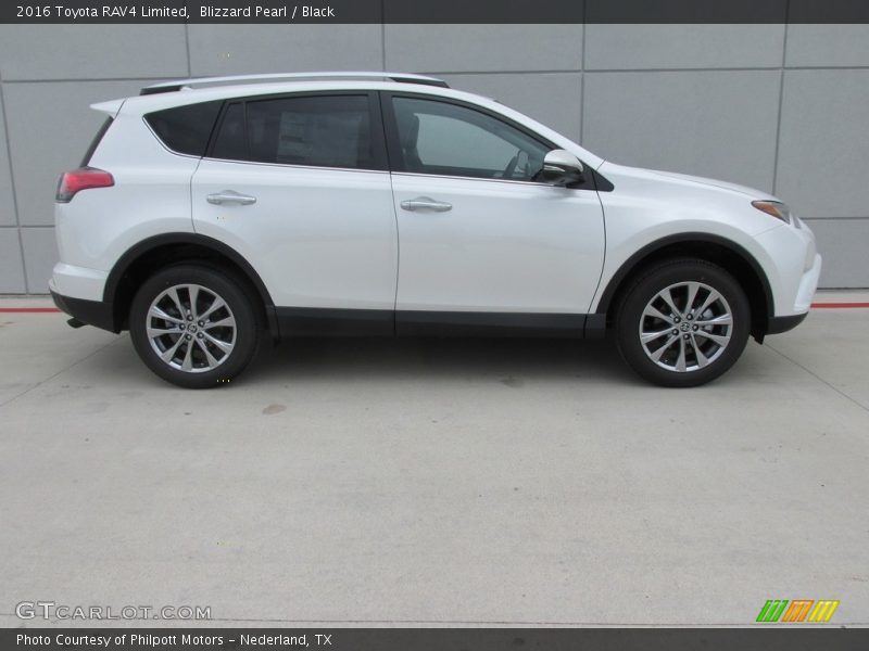 Blizzard Pearl / Black 2016 Toyota RAV4 Limited