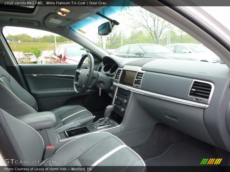 White Platinum Tri-Coat / Steel Gray 2010 Lincoln MKZ FWD