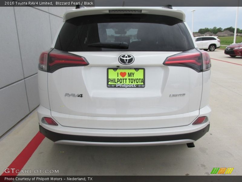 Blizzard Pearl / Black 2016 Toyota RAV4 Limited