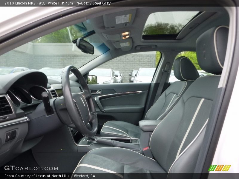 White Platinum Tri-Coat / Steel Gray 2010 Lincoln MKZ FWD