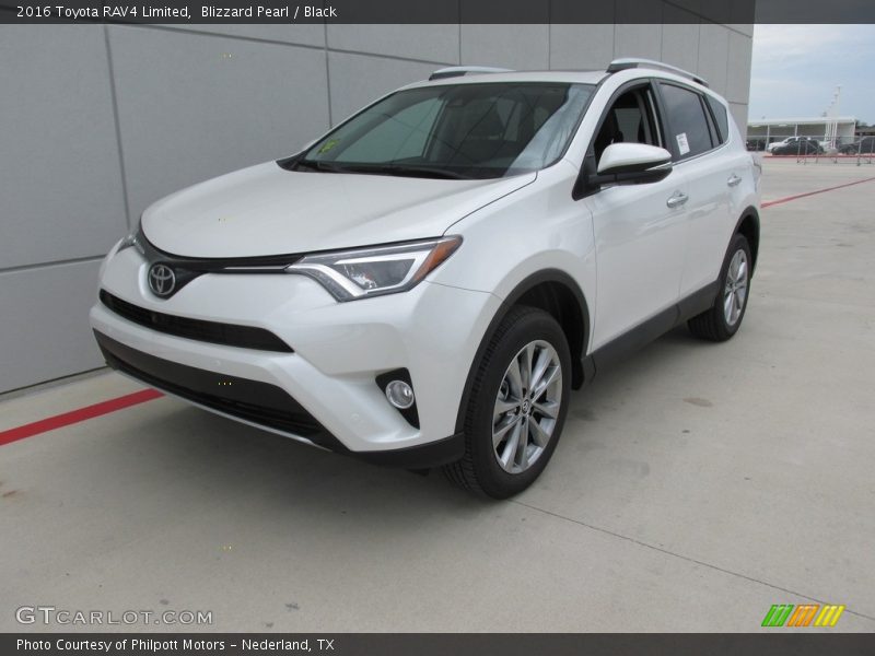 Blizzard Pearl / Black 2016 Toyota RAV4 Limited