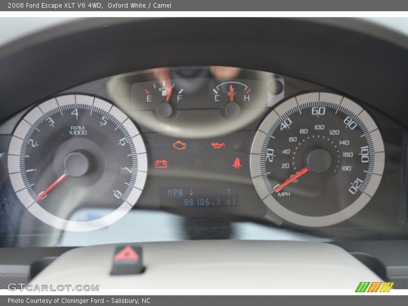 Oxford White / Camel 2008 Ford Escape XLT V6 4WD