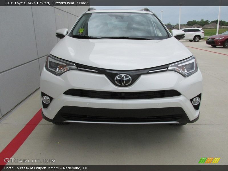 Blizzard Pearl / Black 2016 Toyota RAV4 Limited