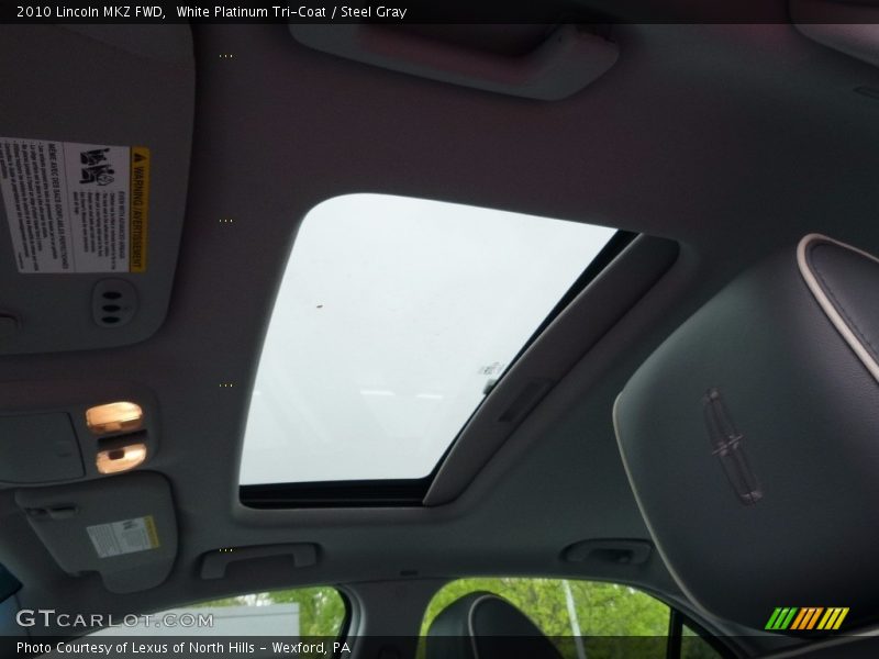 White Platinum Tri-Coat / Steel Gray 2010 Lincoln MKZ FWD