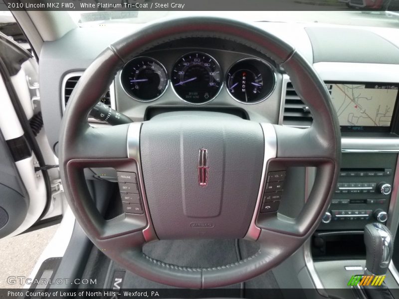 White Platinum Tri-Coat / Steel Gray 2010 Lincoln MKZ FWD