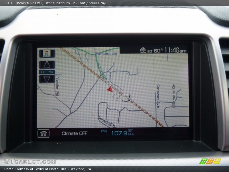 White Platinum Tri-Coat / Steel Gray 2010 Lincoln MKZ FWD