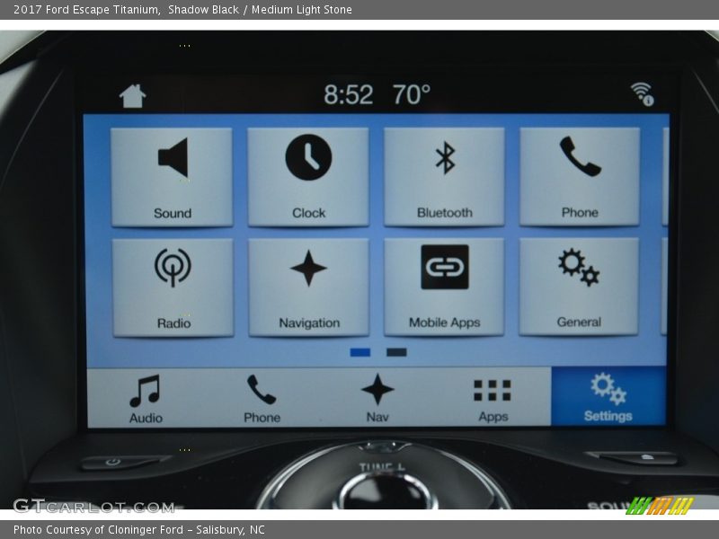 Shadow Black / Medium Light Stone 2017 Ford Escape Titanium