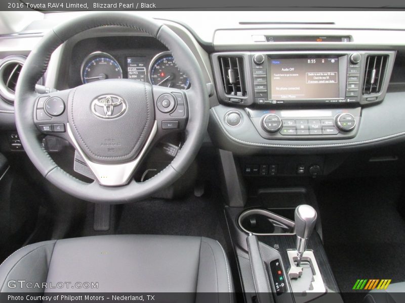 Blizzard Pearl / Black 2016 Toyota RAV4 Limited