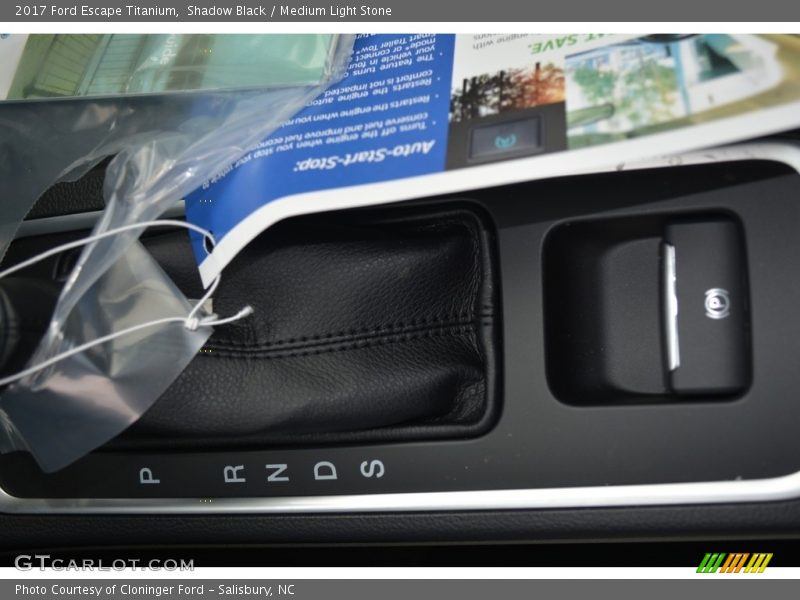 Shadow Black / Medium Light Stone 2017 Ford Escape Titanium