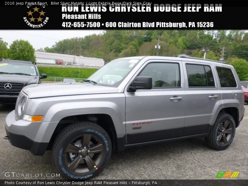 Billet Silver Metallic / Light Pebble Beige/Dark Slate Gray 2016 Jeep Patriot Sport