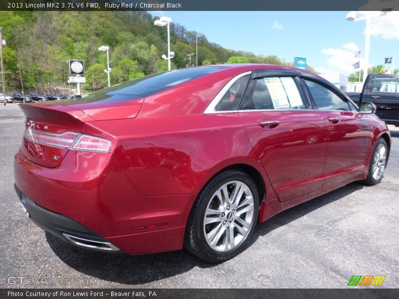 Ruby Red / Charcoal Black 2013 Lincoln MKZ 3.7L V6 FWD