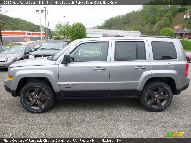 Billet Silver Metallic / Light Pebble Beige/Dark Slate Gray 2016 Jeep Patriot Sport