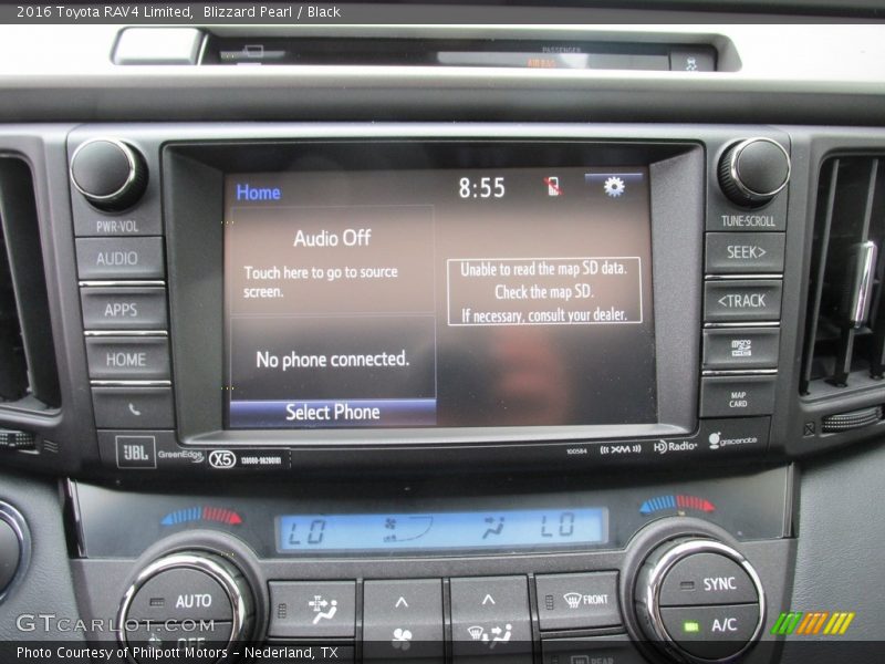 Controls of 2016 RAV4 Limited