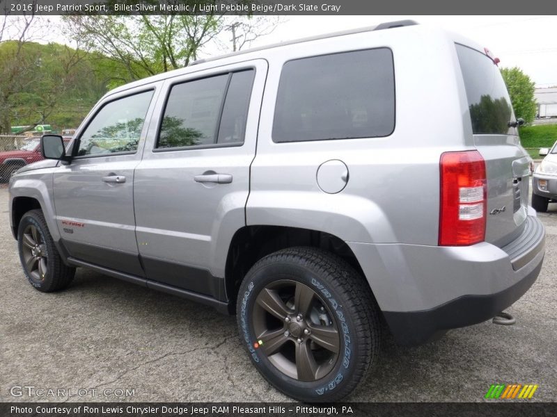 Billet Silver Metallic / Light Pebble Beige/Dark Slate Gray 2016 Jeep Patriot Sport