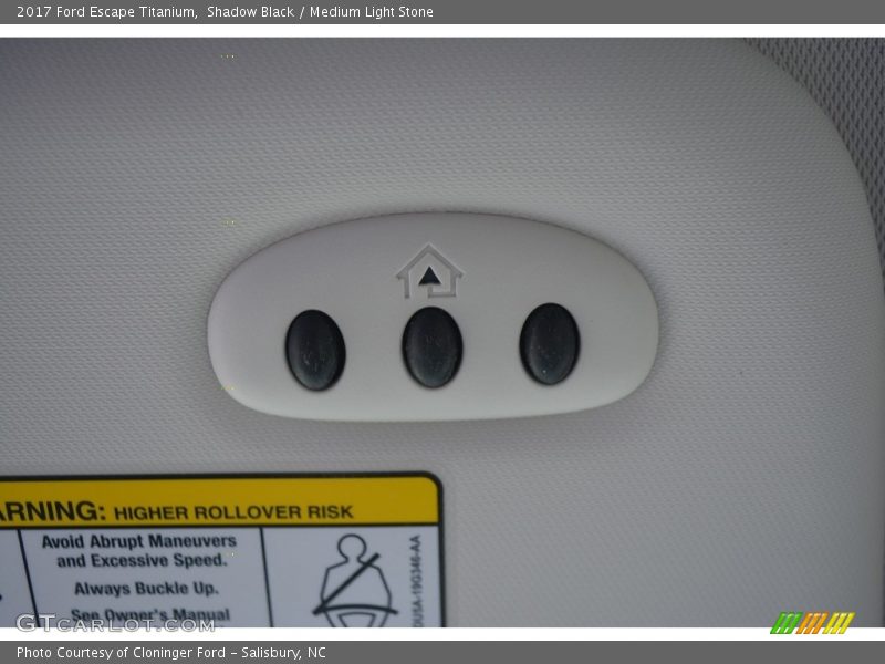 Shadow Black / Medium Light Stone 2017 Ford Escape Titanium