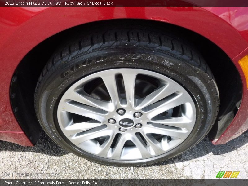 Ruby Red / Charcoal Black 2013 Lincoln MKZ 3.7L V6 FWD