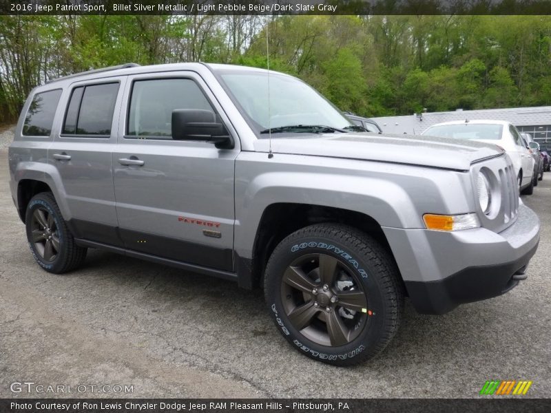 Billet Silver Metallic / Light Pebble Beige/Dark Slate Gray 2016 Jeep Patriot Sport