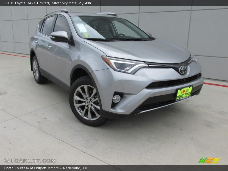 Silver Sky Metallic / Ash 2016 Toyota RAV4 Limited