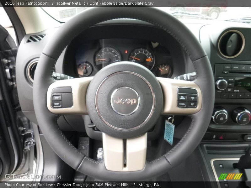Billet Silver Metallic / Light Pebble Beige/Dark Slate Gray 2016 Jeep Patriot Sport