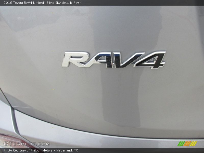 Silver Sky Metallic / Ash 2016 Toyota RAV4 Limited