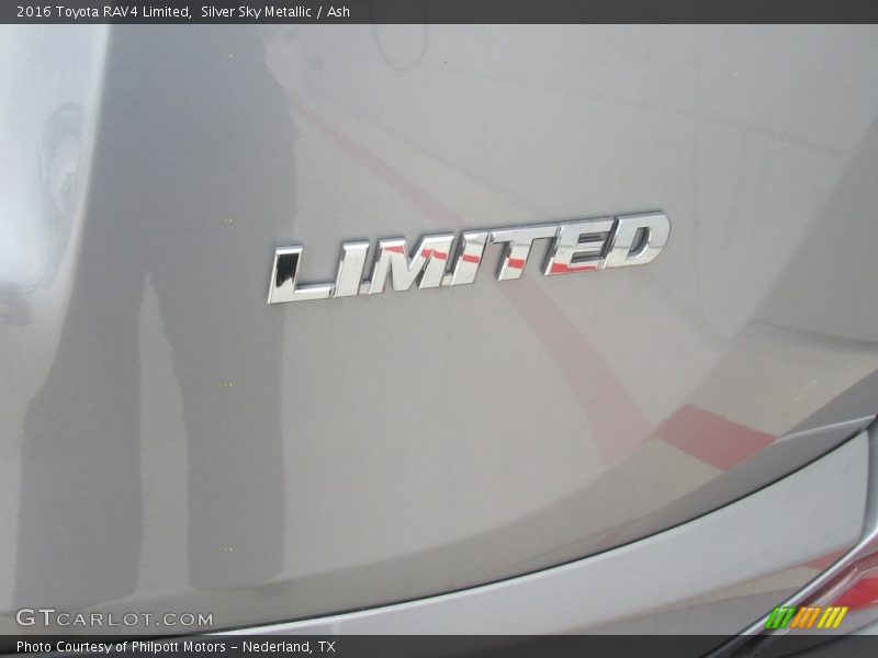 Silver Sky Metallic / Ash 2016 Toyota RAV4 Limited