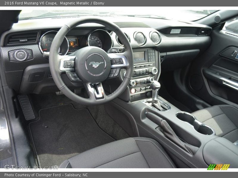 Magnetic Metallic / Ebony 2016 Ford Mustang V6 Coupe