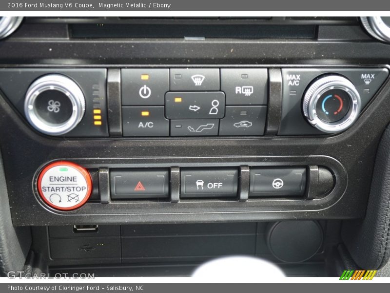 Magnetic Metallic / Ebony 2016 Ford Mustang V6 Coupe