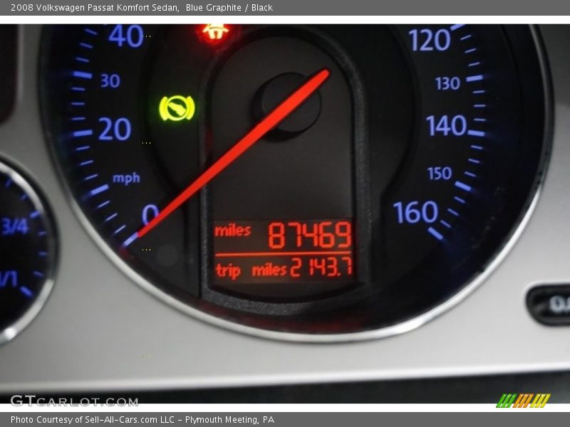 Blue Graphite / Black 2008 Volkswagen Passat Komfort Sedan