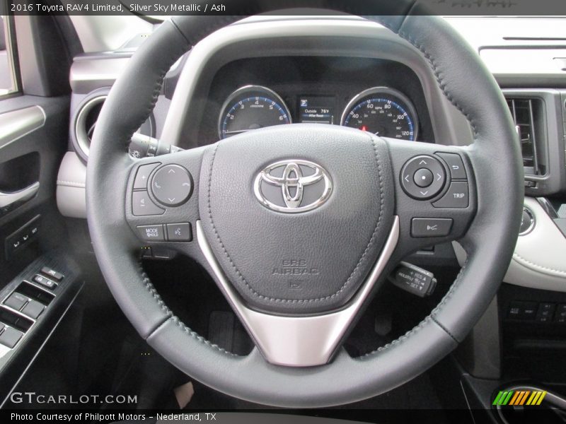 Silver Sky Metallic / Ash 2016 Toyota RAV4 Limited
