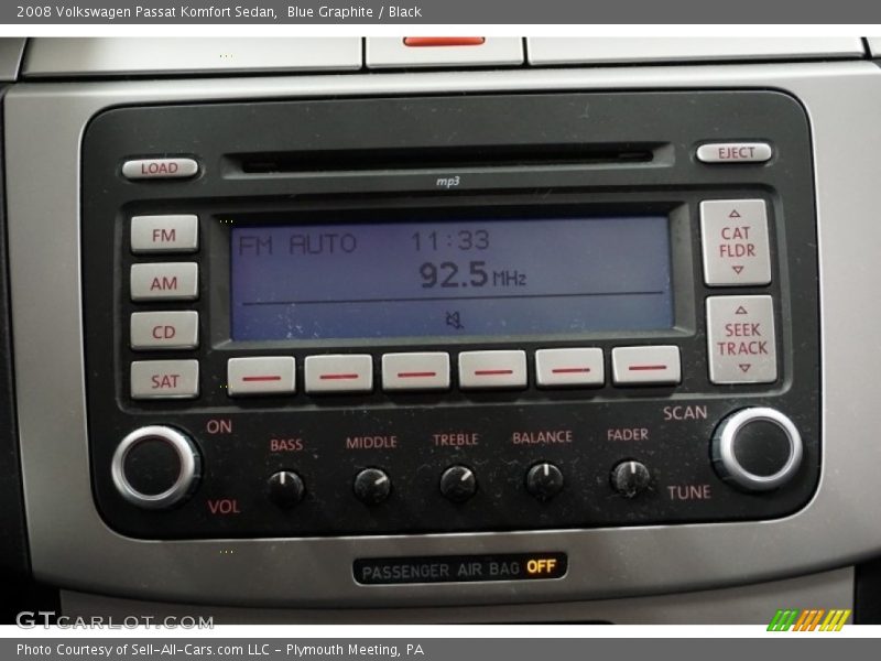 Blue Graphite / Black 2008 Volkswagen Passat Komfort Sedan