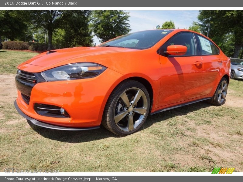 Go Mango / Black 2016 Dodge Dart GT