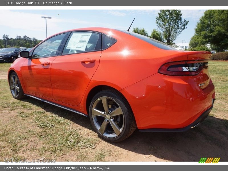 Go Mango / Black 2016 Dodge Dart GT