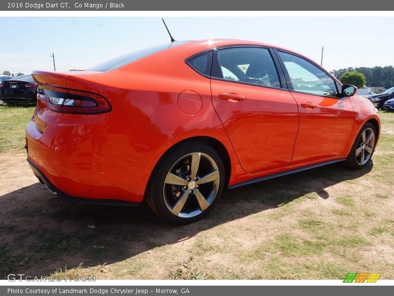 Go Mango / Black 2016 Dodge Dart GT