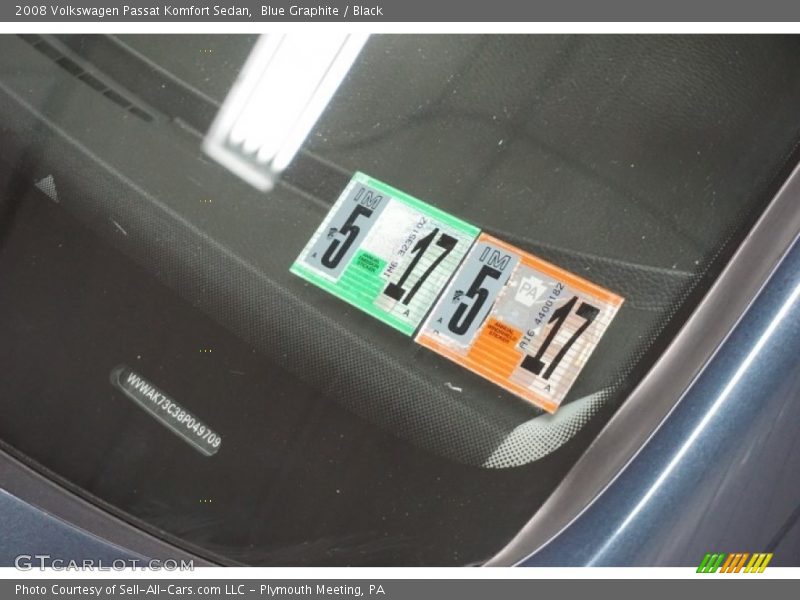 Blue Graphite / Black 2008 Volkswagen Passat Komfort Sedan
