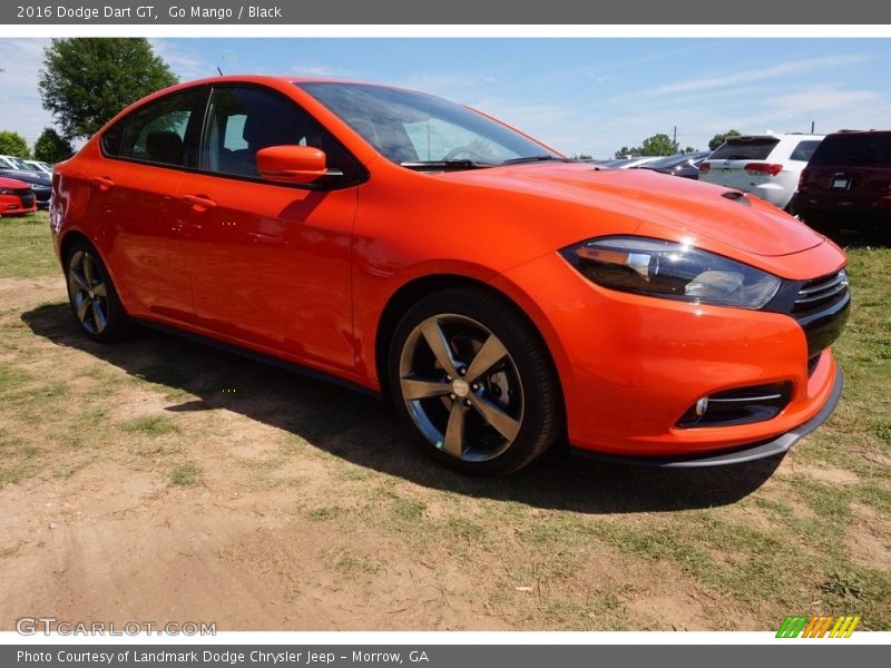 Go Mango / Black 2016 Dodge Dart GT