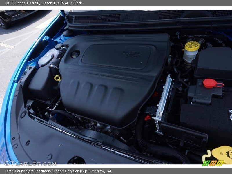 Laser Blue Pearl / Black 2016 Dodge Dart SE