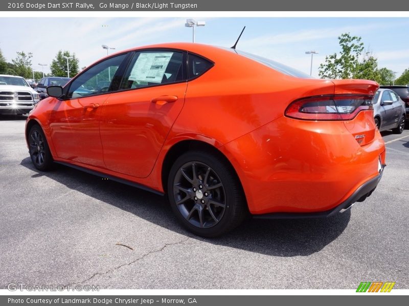Go Mango / Black/Light Tungsten 2016 Dodge Dart SXT Rallye