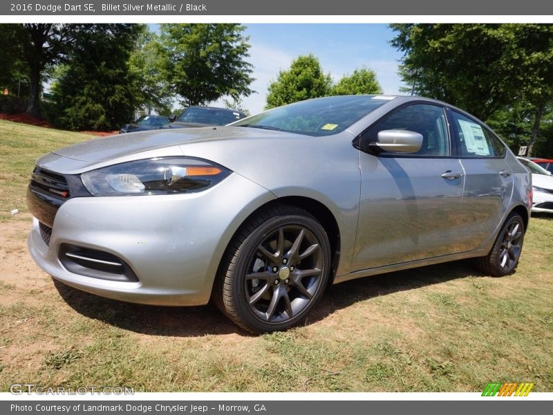 Billet Silver Metallic / Black 2016 Dodge Dart SE