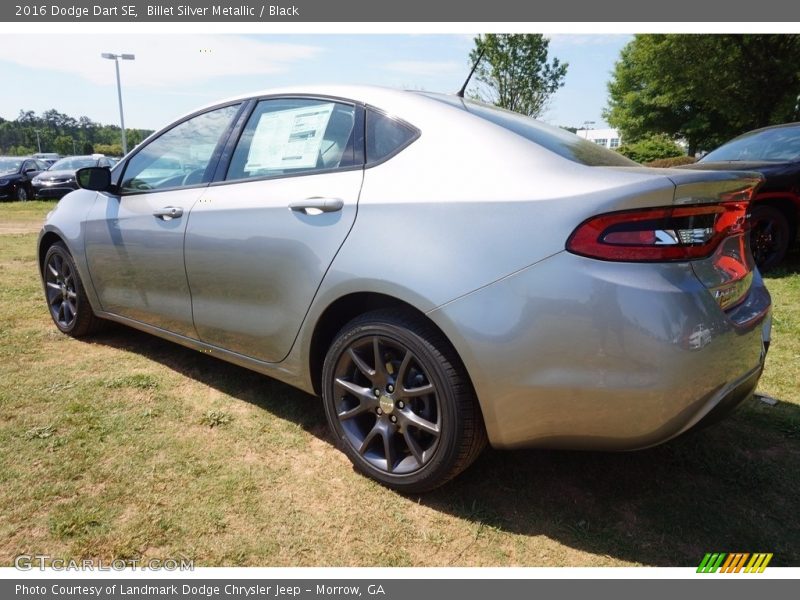 Billet Silver Metallic / Black 2016 Dodge Dart SE