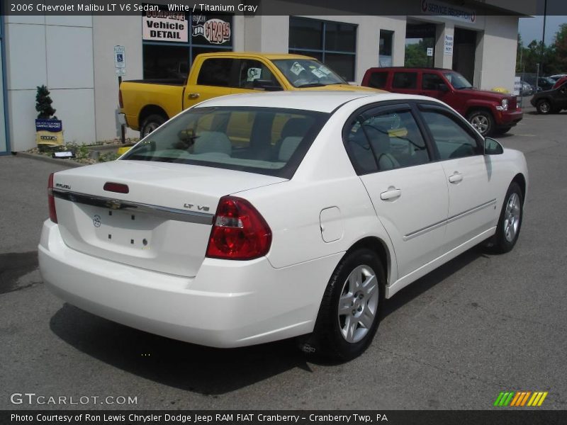 White / Titanium Gray 2006 Chevrolet Malibu LT V6 Sedan