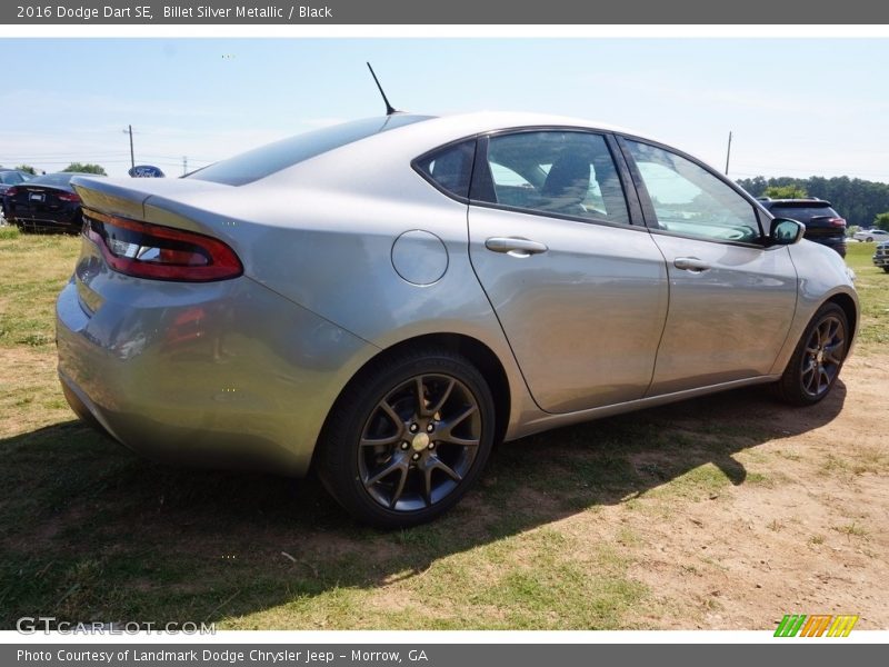 Billet Silver Metallic / Black 2016 Dodge Dart SE