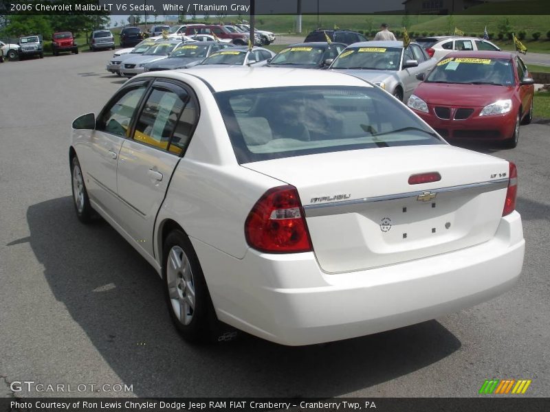 White / Titanium Gray 2006 Chevrolet Malibu LT V6 Sedan