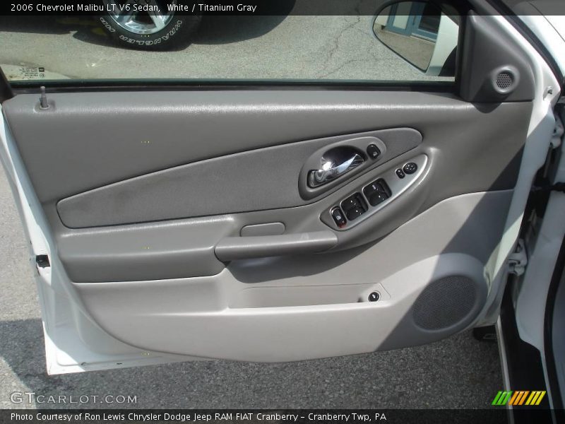 White / Titanium Gray 2006 Chevrolet Malibu LT V6 Sedan