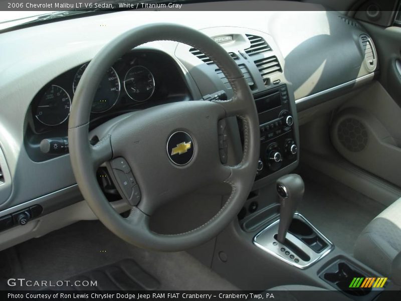 White / Titanium Gray 2006 Chevrolet Malibu LT V6 Sedan