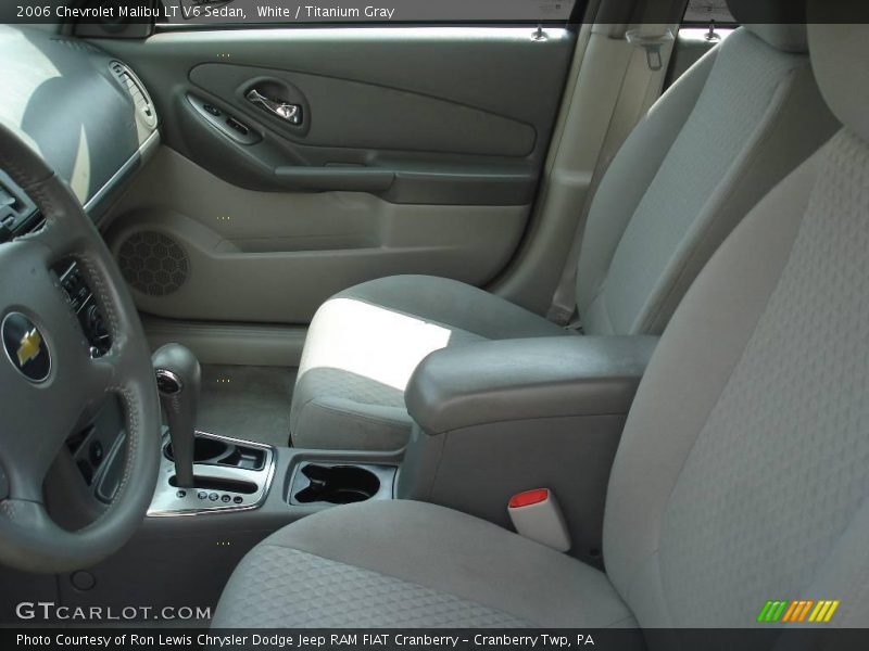 White / Titanium Gray 2006 Chevrolet Malibu LT V6 Sedan